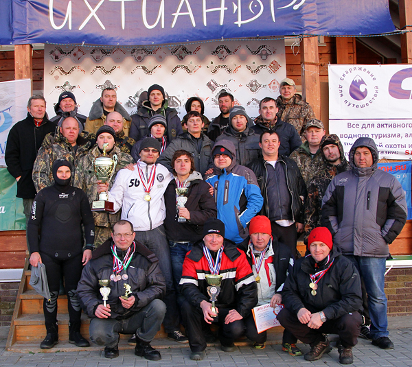 Тройные соревнования по подводной охоте прошли в Нижегородской обл.